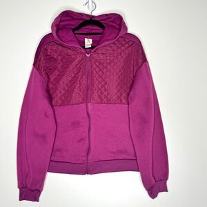 New Wrapper Quilted Hooded Zip Up Jacket Women's Size Large